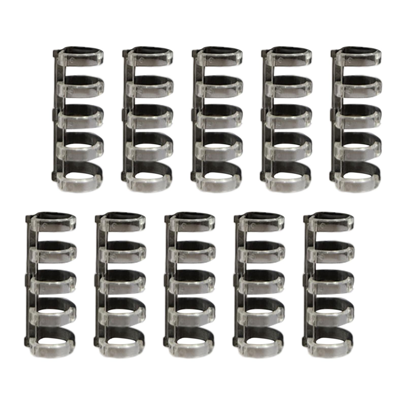 Ioensy - 10X 5 Anillas Para Encuadernación De Hojas Sueltas, Anillas Para Encuadernación Para Agenda De Oficina, Negro Y Blanco