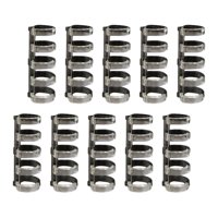 Ioensy - 10X 5 Anillas Para Encuadernación De Hojas Sueltas, Anillas Para Encuadernación Para Agenda De Oficina, Negro Y Blanco