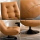 thumbnail image 4 of Sillón Enzo Giratorio Ecocuero Sitial Base Pedestal Metálico Marrón Liso, 4 of 8