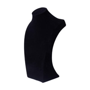 Ioensy - Soporte De Exhibición De Collares, Maniquí De Joyería Para Espectáculos, Accesorios, Aparador, Ferias Comerciales, Negro, 30Cm De Altura