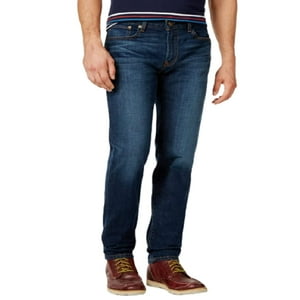 Vaqueros Tommy Hilfiger, Ajustados, Elásticos, Para Hombre, Con Un Enjuague Medio