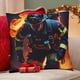 thumbnail image 4 of Bomberos Fundas de almohada de terciopelo con tema, regalos de funda de almohada, decoración para el hogar, cojín de lanzar, regalo de cumpleaños para fans y parejas.61*61cm., 4 of 6