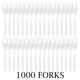 thumbnail image 5 of Cutlery Plasticpro - Tenedores de plástico desechables (1000 unidades), color blanco, 5 of 6