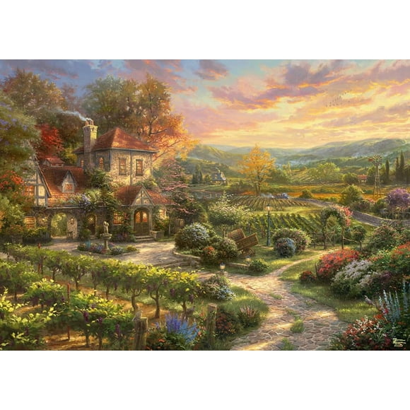 Rompecabezas Schmidt Thomas Kinkade Viñedos 2000 piezas 96x69 cm
