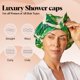 thumbnail image 3 of Gorro de ducha Kitsch Luxury, reutilizable, impermeable, para mujer, 3 of 7
