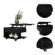 thumbnail image 4 of Mesa de café Tuhome Luanda, con tapa abatible, madera de ingeniería, color negro, 4 of 8