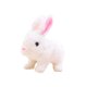 thumbnail image 4 of Juguete De Conejo Interactivo Mu?eco De Conejito De Peluche Para Fiesta Favores Festival Blanco, 4 of 5