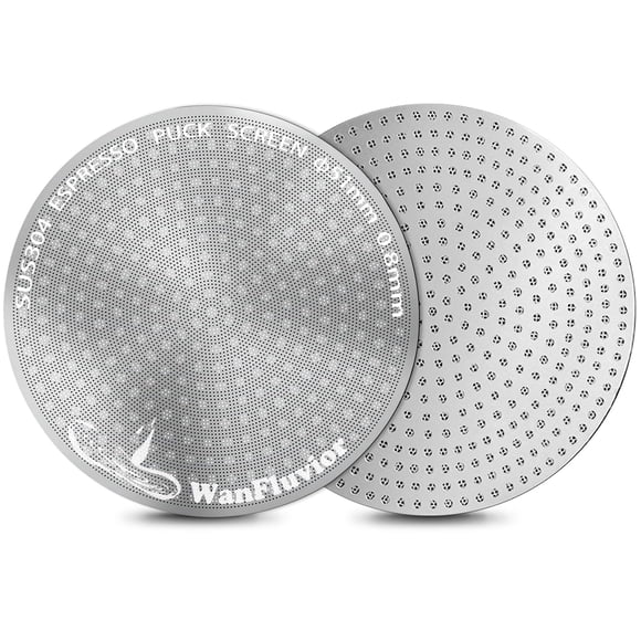 Pantalla Para Puck De Espresso De 51 Mm De Acero Inoxidable 304 Paquete De 2