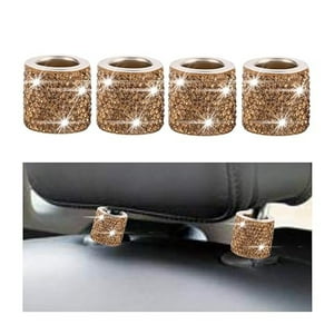 Veat00L - Decoración De Almohadillas Para Asientos De Automóviles, Decoración De 4 Almohadas Para Asientos De Automóviles, Accesorios Para Asientos Interiores De Automóviles De Diamantes Artificiales