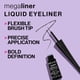 thumbnail image 2 of Delineador líquido wet n wild MegaLiner Metallic Cosmic Black, 2 of 3