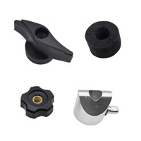 Magideal - Juego De 4 Abrazaderas Para Platillos De Batería, Soporte Para Platillos, Fácil Instalación, Kit De Montaje Para Platillos Portátiles Y Estables Para