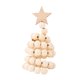 thumbnail image 4 of Adornos De Cuentas De Madera Para árbol De Navidad, Figura De árbol De Navidad Para Estante De Oficina, Color Madera, 4 of 5