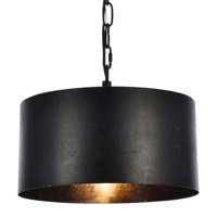 Lámpara Colgante Elegant Lighting Miro Vintage Metal Negro