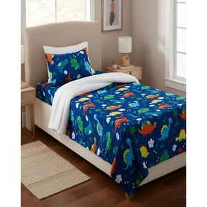 Casa Sol - Juego De Sabanas De Verano Dinosaurio Niño Infantil 1 Plaza Mas 1 Almohada