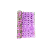 Genérico - Flor Artificial Para Decoración Panel Pared Muro 3M Violeta