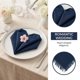 thumbnail image 3 of REGALWOVEN 6 Paquete de Servilletas de Tela, Algodón Reutilizable con Borla Servilletas de Cena para Restaurante, Bodas, Eventos y Fiestas Azul Marino 18x18 pulgadas, 3 of 6