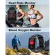 thumbnail image 5 of Reloj inteligente RUIMEN H1 de 1,8 pulgadas para hombre y mujer con 2 correas, color negro, 5 of 8