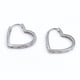 thumbnail image 1 of Aros Argollas en Corazón, Circonita Blanca, Plata 925, 1 of 4
