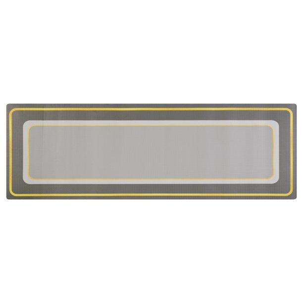 REGALWOVEN Uxcell Alfombras de Cocina y Tapetes de Cocina Antideslizantes Lavables, Alfombrillas de Pie Lavables a Máquina Gris 18" x 48"