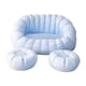 thumbnail image 3 of Puf Con Relleno, Moderno Puf Esquinero Para Dormitorio, Color Azul, 3 of 5