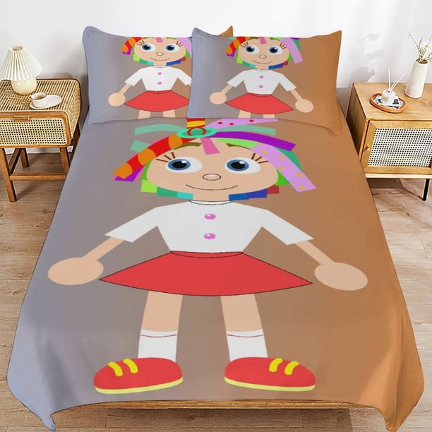Everything's Rosie Bedding Sets Ultra Soft Skin-Friendly Duvet Cover 3 Piece, Cute Comforter Cover Bed Set for Boys Girls Kids