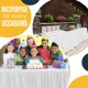 thumbnail image 5 of Cobertura desechable para mesa Exquisite blanca - Paquete de 12 - 74 cm x 4,27 m, 5 of 7