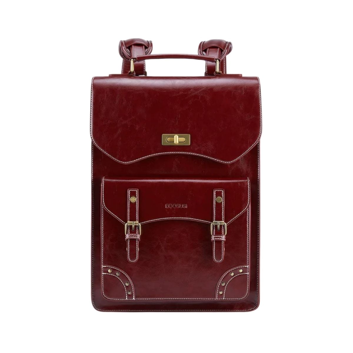 Ecosusi Mochila Wilder Con Remaches Para Notebook 15,6" - Rojo Angola