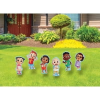 Seasons - Carteles De Jardín De Personajes De Cocomelon Con Estacas Metálicas, 45 Cm De Alto