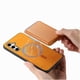thumbnail image 2 of Funda de Cuero Magnética con Tarjetero para Samsung Galaxy S25 Cubierta Delgada Amarillo, 2 of 5