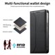 thumbnail image 3 of Funda tipo cartera con bloqueo RFID para Xiaomi Poco X7 Pro cubierta magnética de cuero con tapa y soporte Negro, 3 of 6