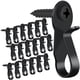 thumbnail image 1 of Ganchos colgadores de luces HiGift negros de acero inoxidable, 18 piezas, 1 of 8
