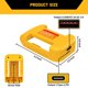 thumbnail image 5 of Adaptador cargador USB DEWDYS para batería Dewalt de 20V y 60V, paquete de 2, 5 of 8
