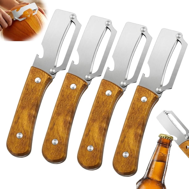 Pelador 2 en 1 2 pack acero inoxidable herramienta cocina pelado fino grueso
