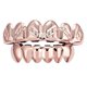thumbnail image 4 of Parrillas De Dientes Superior/inferior De Hip-hop De 18 Quilates Para Disfraz De Halloween, Cosplay, Oro Rosa, 4 of 5