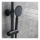thumbnail image 3 of Hermosa Columna Redondo De Ducha Negra Mate 3 Funciones - Cabezal de ducha redondo, 3 of 6