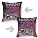 thumbnail image 2 of Invasor Zim Fundas de almohada de terciopelo con tema, regalos de funda de almohada, decoración para el hogar, cojín de lanzar, regalo de cumpleaños para fans y parejas.56*56cm., 2 of 6