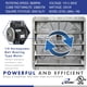 thumbnail image 2 of Ventilador de escape con persiana montado en la pared iLiving 20 ILG8SF20V-ST, 2 of 5