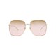 thumbnail image 1 of Gafas de sol cuadradas o rectangulares de Gucci, doradas, doradas y rosas, de lujo, hechas en Japón,, 1 of 8