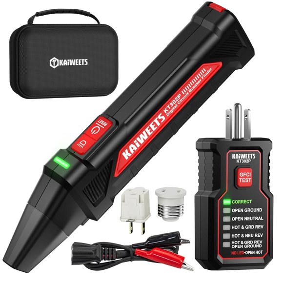 Buscador de Disyuntores KAIWEETS KT302P Tester GFCI 90-120 V