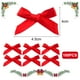 thumbnail image 4 of Mini lazo de cinta rojo, 100 unidades para decorar el árbol de Navidad, envolver regalos, manualidades, tarjetas de regalo de cumpleaños, artículos para fiestas, adornos para el cabello de niñas., 4 of 7