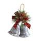 thumbnail image 1 of Campanas de árbol de Navidad para colgar, decoración navideña, campanas de hierro, elegante colgante de decoración navideña rústica para fiestas, manu Pintura gris, 1 of 5