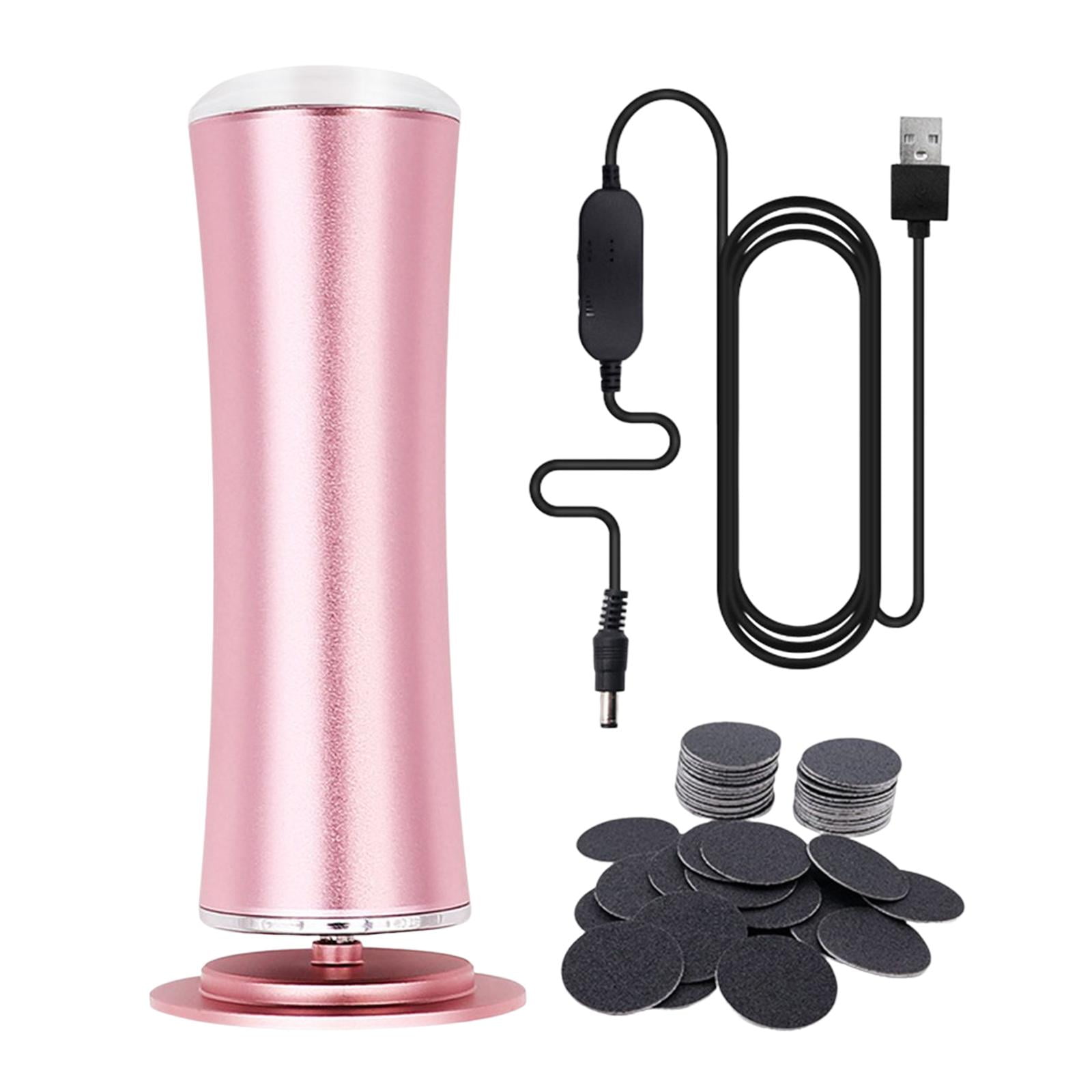 Magideal - Kit De Pedicura Para Eliminar De Pies Eléctricos, Amoladora De Pies Con Talones Agrietados, Depurador Para Hombres Y Mujeres, Eliminación De , Rosado