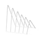 thumbnail image 1 of Clasificador de Carpetas de Archivos, Organizador de Sujetalibros, Decoración de Escritorio, Estantería Triangular, Soporte para Libros para Revistas Blanco, 1 of 5