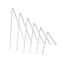 Magideal - Clasificador De Carpetas De Archivos, Organizador De Sujetalibros, Decoración De Escritorio, Estantería Triangular, Soporte Para Libros Para Revistas Blanco