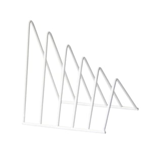 Magideal - Clasificador De Carpetas De Archivos, Organizador De Sujetalibros, Decoración De Escritorio, Estantería Triangular, Soporte Para Libros Para Revistas Blanco