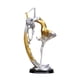 thumbnail image 4 of Estatua De Bailarina Moderna, Adorno De Escritorio Para Mujer, Mesa De Comedor, Sala De Estar, Dorado, 4 of 5