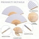 thumbnail image 2 of Papel blanco plegable de bambú con ventilador de mano Speedd (50 unidades), 2 of 3