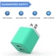 thumbnail image 3 of Cargador de pared USB iGenJun de 2.4 A con doble puerto USB Cube Power, paquete de 6, 3 of 7