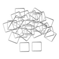 Bothyi - 30X Conectores De Abalorios Cuadrados Geométricos Para Hacer Pendientes Diy