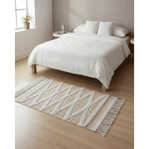 Myl Hogar - Pack De 2 Bajada De Cama De Lino Estilo Boho Medida 60 Cm X 90 Cm